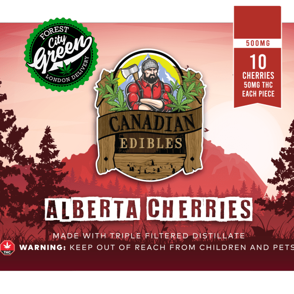 Alberta Cherries Gummies (500mg) forestcitygreen