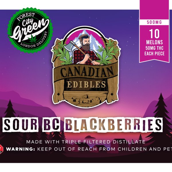 Sour BC Blackberries Gummies 2b (500mg) forestcitygreen