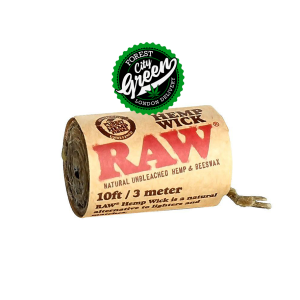 Raw Hemp Wick 10 forestcitygreen